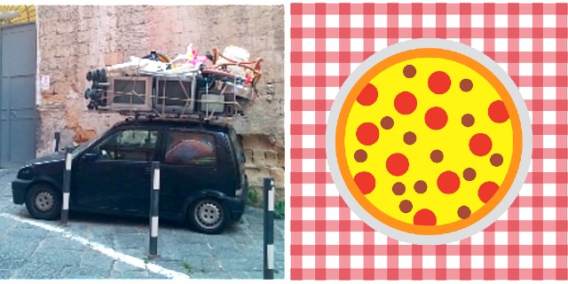 Ist das Kunst oder kann das weg? Verkehrstechnische und gastronomische Erlebnisse in Neapel (©RosiKmitta)